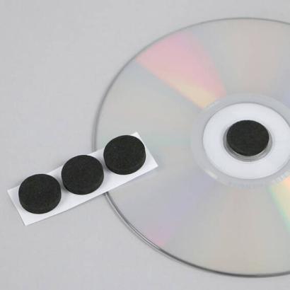Almohadillas de espuma para CD, negro 