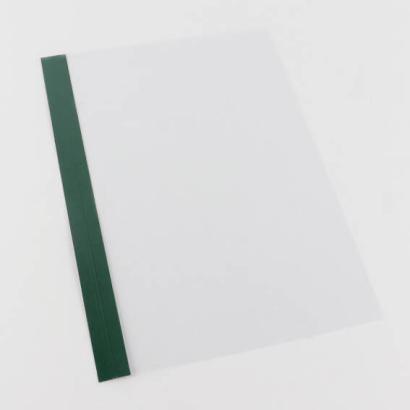 Láminas para encuadernar, SureBind Nobless con hendidura verde|transparente