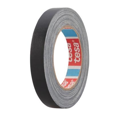 tesa 4651, Premium cinta de tela recubierta de acrílico 19 mm | negro