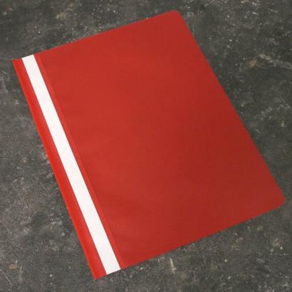 Carpeta fástener, A4, lámina de PP, rojo 