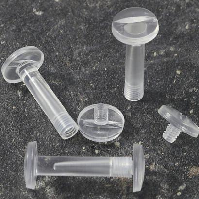 Tornillos plásticos para encuadernar, 25 mm | transparente