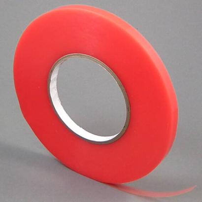 Cinta adhesiva de PET de doble cara, adhesivo de acrilato fuerte, cubierta de lámina roja, TLM21 9 mm