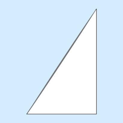 Sobres triangulares, autoadhesivos, lámina, transparentes debajo 100 mm, lado derecho 150 mm de alto
