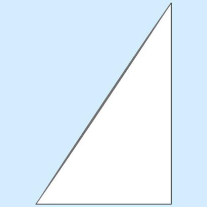 Sobres triangulares, autoadhesivos, lámina, transparentes debajo 140 mm, lado derecho 210 mm de alto