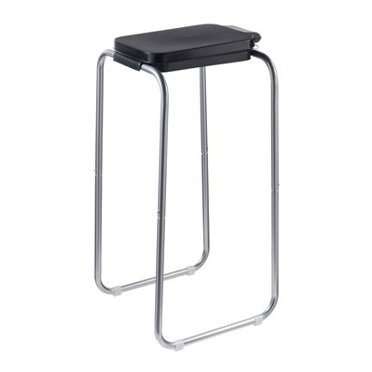 Soporte bolsas basura con tapa, 120 litros, acero 1 compartimento 