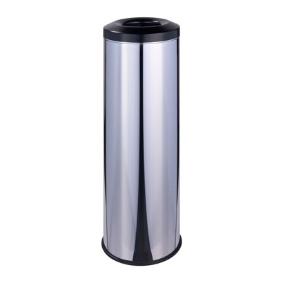 Cubo de basura autoextinguible 30 L acero inoxidable  | plata  | brillante 