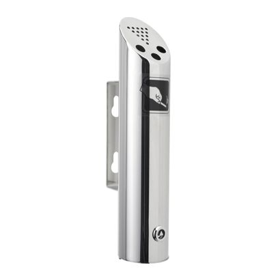 Cenicero de pared MELBOURNE, acero inoxidable, plata 30 cm