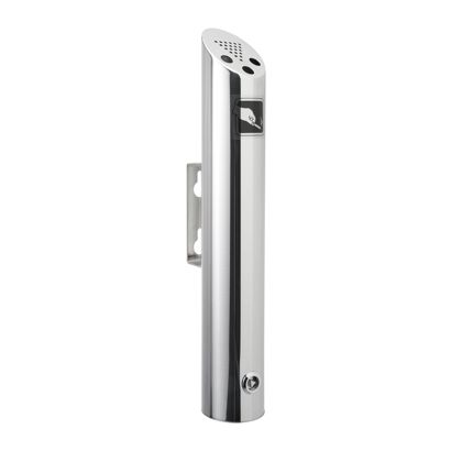 Cenicero de pared MELBOURNE, acero inoxidable, plata 47 cm