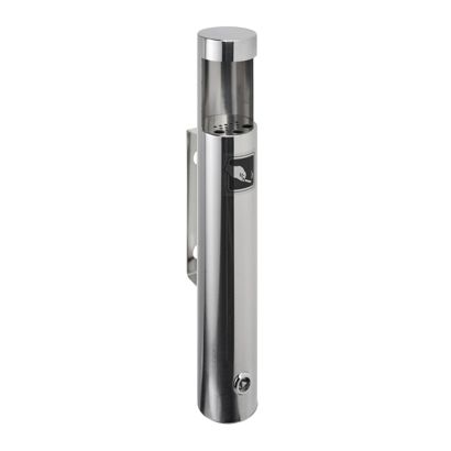Cenicero de pared DARWIN, acero inoxidable, plata 46 cm