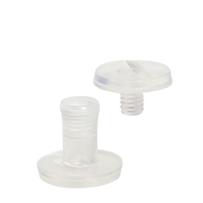 Tornillos plásticos para encuadernar, transparente | 10 mm