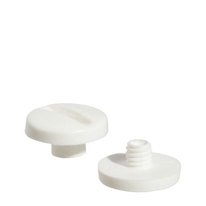Tornillos plásticos para encuadernar, blanco | 3,5 mm