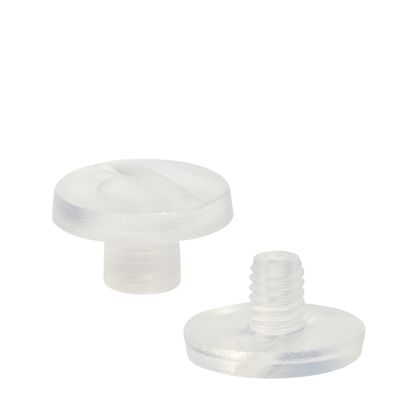 Tornillos plásticos para encuadernar, 5 mm | transparente 