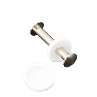 Capuchones para cabezas de tornillos para encuadernar, blanco 