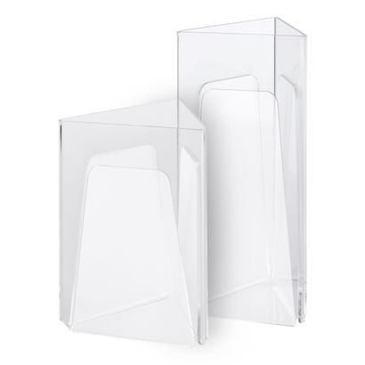 Porta menú triangular, metacrilato,  