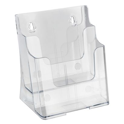 Portafolletos de pared/de pie, 2 compartimento, poliestireno, transparente PTXC 