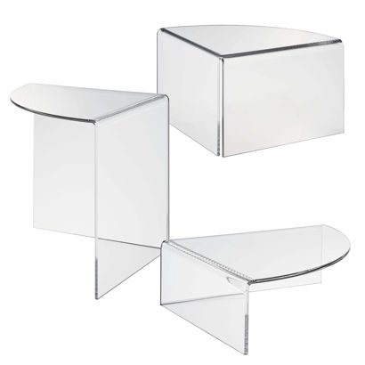 Pedestal, metacrilato, transparente 