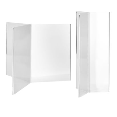 Porta menú, metacrilato, 3 caras,  