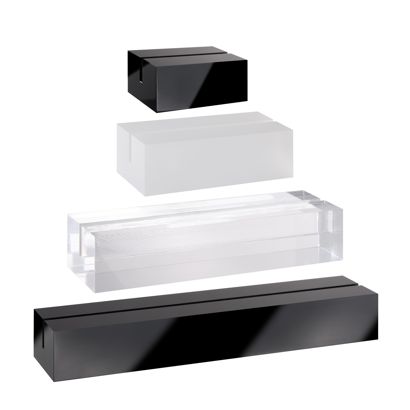 Portatarjetas de metacrilato, base para sistema de combinación variable MODUL 