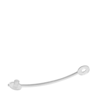 Clip de nailon, 55 mm de largo, transparente 