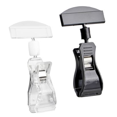 Clip identificador con broche grande y portaprecios 