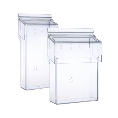 Portafolletos impermeable con tapa, resistente 