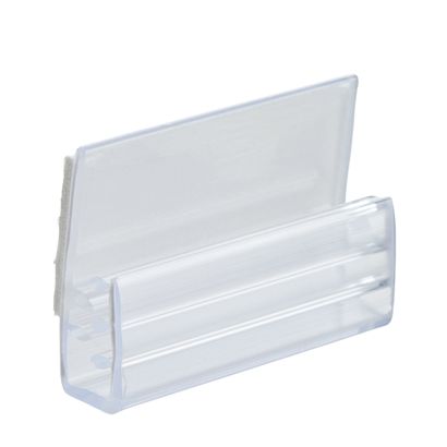 Soporte para tarjetas de, autoadhesivos 25 x 20 mm  | en paralelo a la repisa 