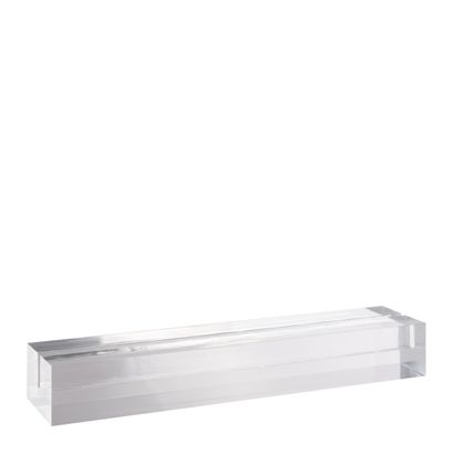 Portatarjetas de metacrilato, base para sistema de combinación variable MODUL 210 mm | transparente  | brillante 