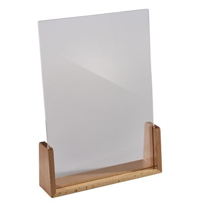 Expositor de mesa madera 'LignoLine' A4 - 210 x 297 mm  | formato vertical  | madera de haya|acrílico (PMMA) 