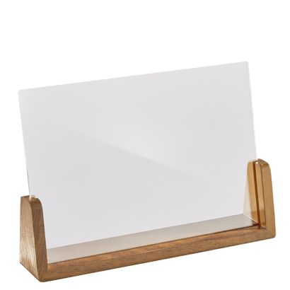 Expositor de mesa madera 'LignoLine' A5 - 210 x 148 mm  | formato horizontal  | madera de haya|acrílico (PMMA) 