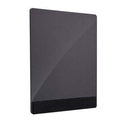 Placa de metacrilato para sistema de combinación variable MODUL, pizarra negra, PMMA A7 - 74 x 105 mm 