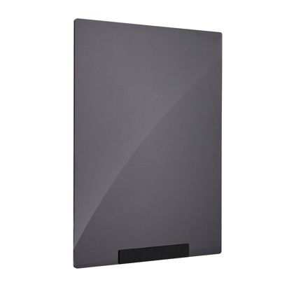 Placa de metacrilato para sistema de combinación variable MODUL, pizarra negra, PMMA A5 - 148 x 210 mm 