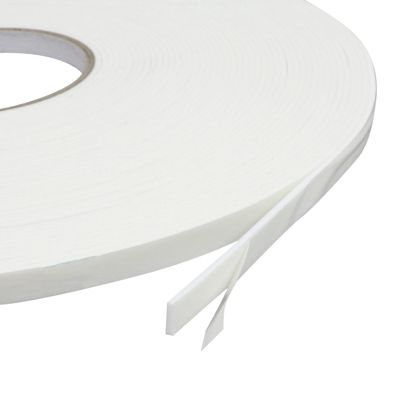 Cinta adhesiva de espuma de PE de doble cara, blanco, 2 mm de espesor, adherencia fuerte, EL200 9 mm