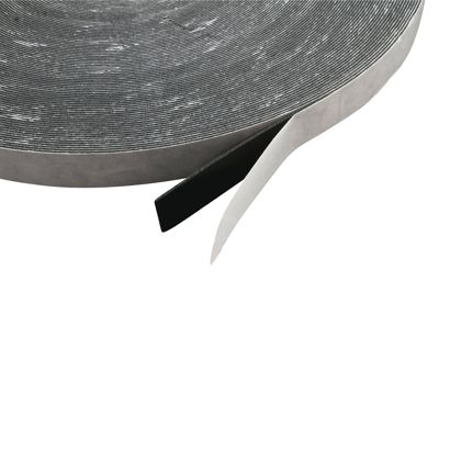 Cinta adhesiva de espuma de PE de doble cara, negro, 1 mm de espesor, adherencia fuerte, EL100-02 15 mm