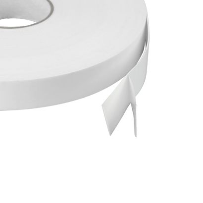 Cinta adhesiva de espuma de PE de doble cara, blanco, 1 mm de espesor, adherencia fuerte, EL100 30 mm