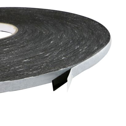 Cinta adhesiva de espuma de PE de doble cara, negro, 1 mm de espesor, adherencia fuerte, EL100-02 9 mm