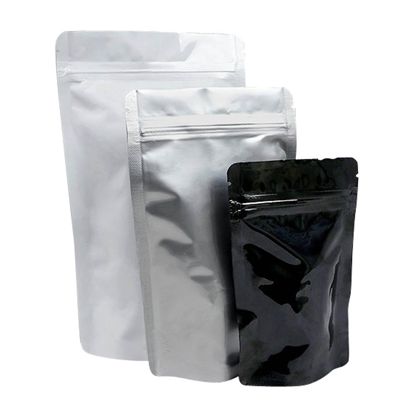 Bolsas resellabes para alimentos, composición de PET, alu, PE 