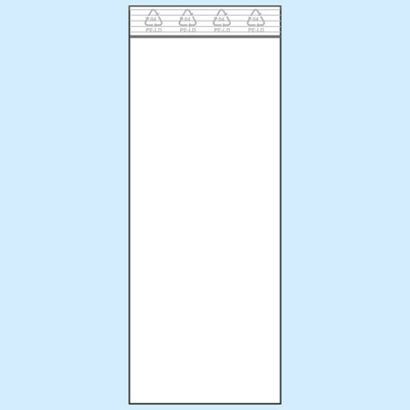 Bolsas con cierre a presión, lámina de PE 50 x 130 mm | 50 µm