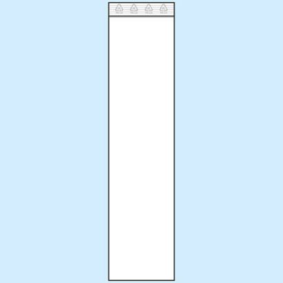 Bolsas con cierre a presión, lámina de PE 60 x 260 mm | 50 µm