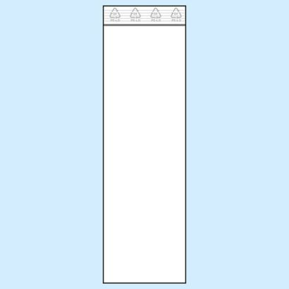 Bolsas con cierre a presión, lámina de PE 80 x 250 mm | 50 µm