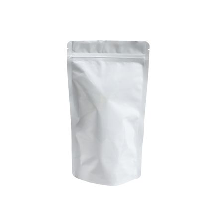 Bolsas resellabes para alimentos, composición de PET, alu, PE 130 x 225 mm  | blanco 
