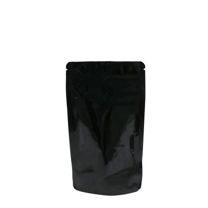 Bolsas resellabes para alimentos, composición de PET, alu, PE 130 x 225 mm  | negro 