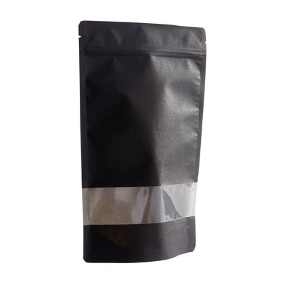 Bolsas resellabes con ventana 85 x 140 mm  | negro 