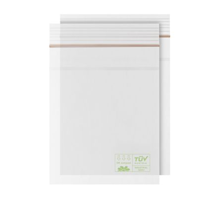 Bolsas con cierre a presión, lámina de PLA ecológica 60 x 80 mm