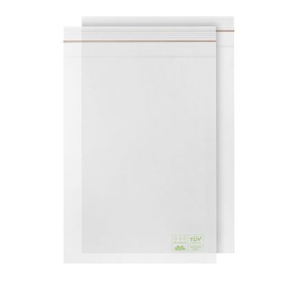 Bolsas con cierre a presión, lámina de PLA ecológica 250 x 350 mm 