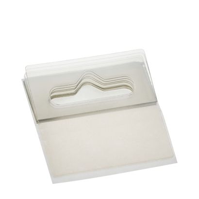 Colgador de agujero de suspensión europeo PET 50 x 50 mm  | flexible, como bloque 