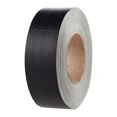 Cinta adhesiva de tela mate premium negro  | 50 mm