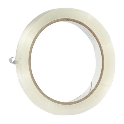 Cinta adhesiva de oficina, PP transparente, desenrrollado silencioso 12 mm
