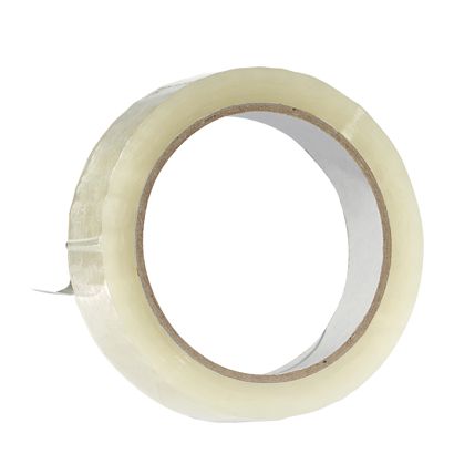 Cinta adhesiva de oficina, PP transparente, desenrrollado silencioso 25 mm