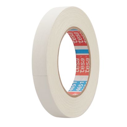 tesa 4651, Premium cinta de tela recubierta de acrílico 19 mm | blanco 