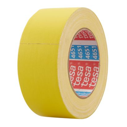 tesa 4651, Premium cinta de tela recubierta de acrílico 50 mm | amarillo 